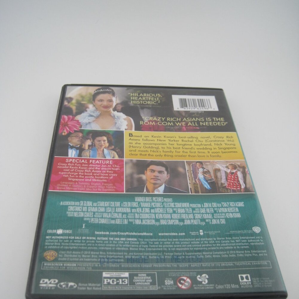 Crazy Rich Asians (DVD) (widescreen) (Warner Bros Pictures) (Jon M. Chu) (PG-13) - Picture 3 of 4